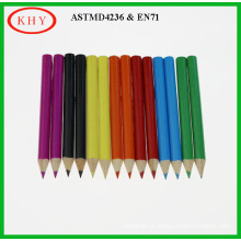 Bass Wood Vivid Color Pencil Middle Size with Wooden Box Package